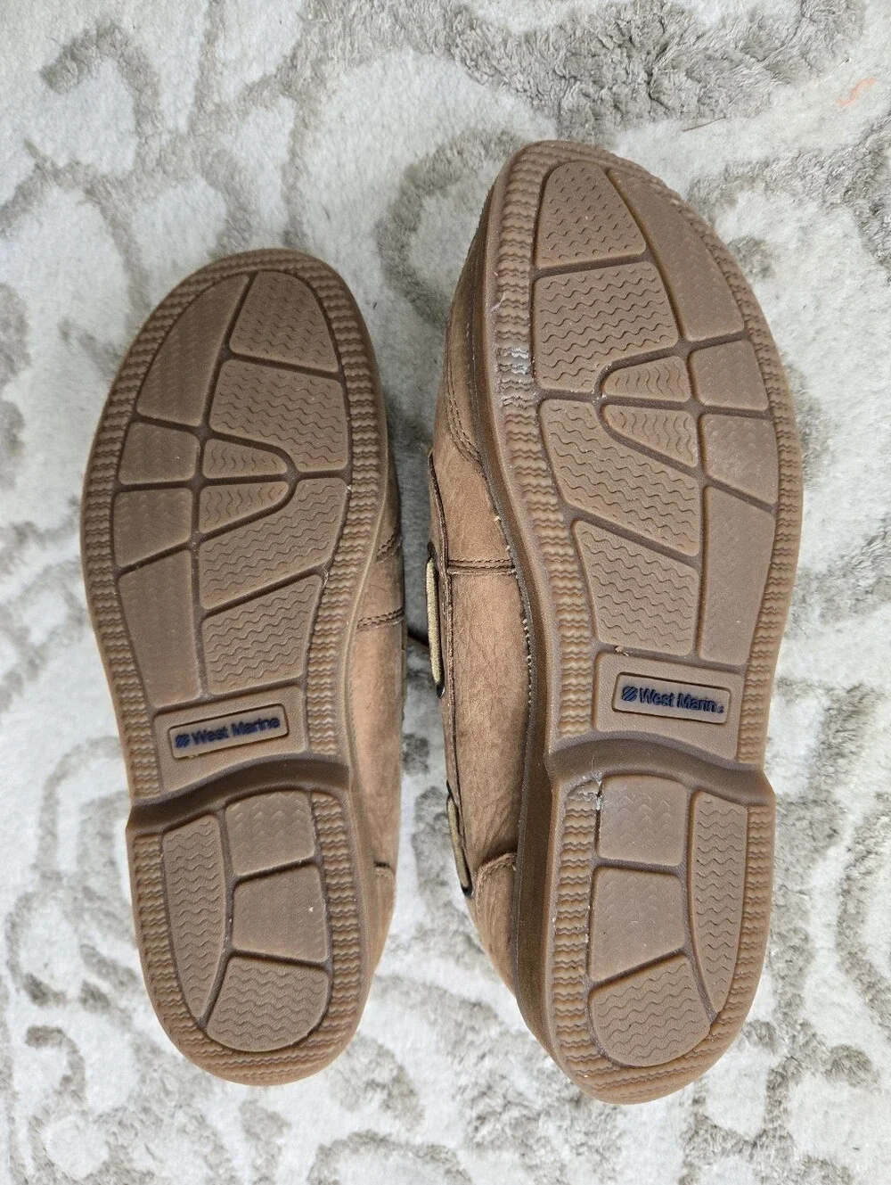 West Marine Men’s Tan Leather Boat Shoes